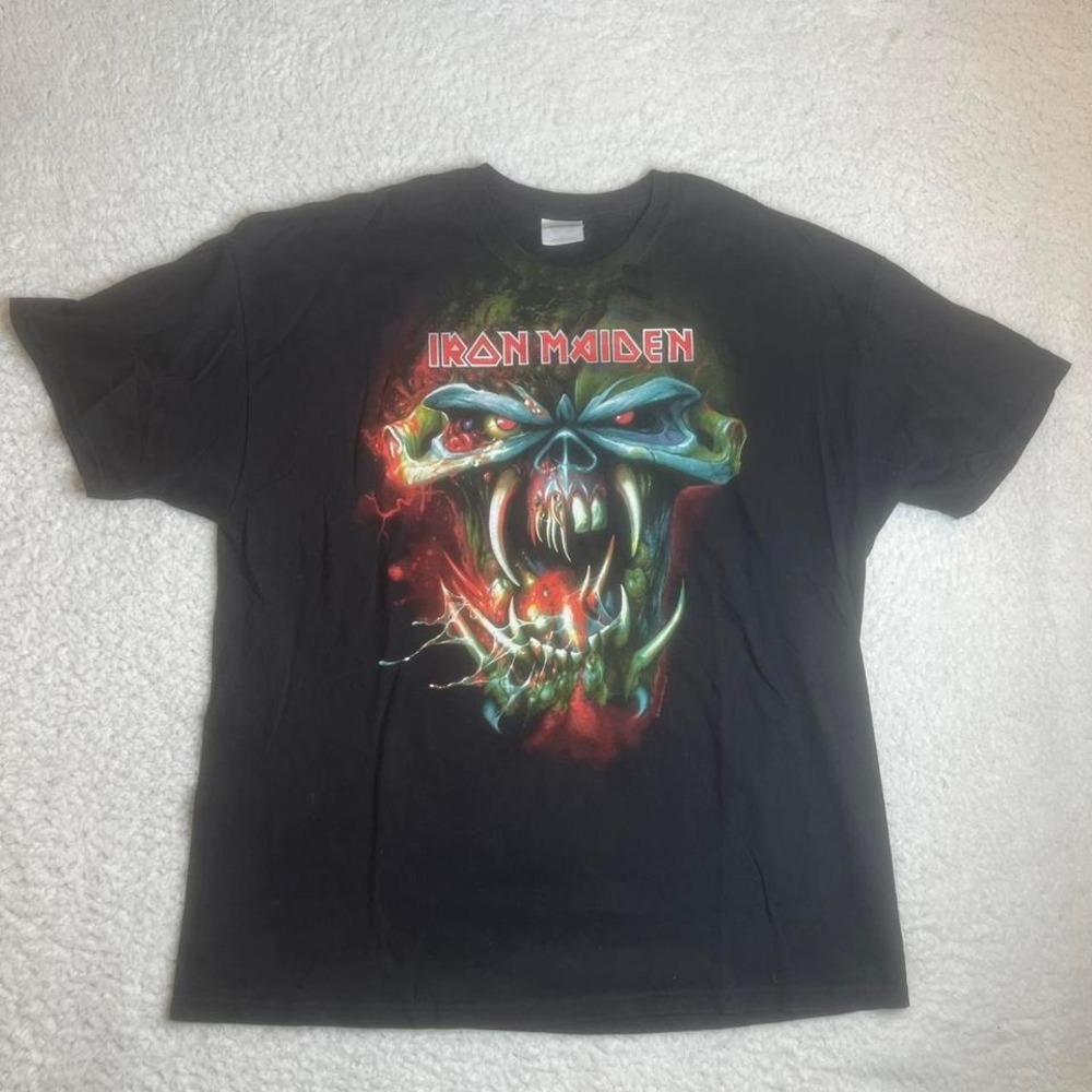 Iron Maiden 2010 The Final Frontier New York tshit men's black Hanes RARE 2xl